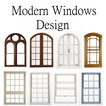 Projetos modernos da janela