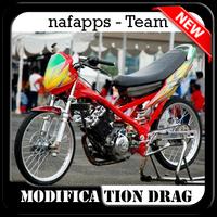 Modification Motorcycle Drag Plakat