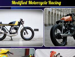 Modified Motorcycle Racing Affiche