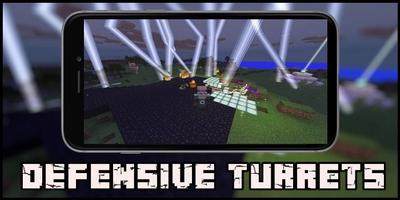 Defensive Turrets Mod for MCPE Affiche