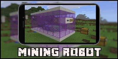 Mod Mining Robot for MCPE Affiche