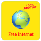 Internet gratuit sur mobile icône