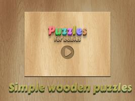 Wooden puzzles for kids Affiche