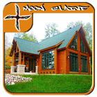 Luxury Log Home Plan Design icon