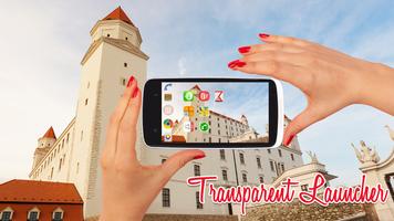 Transparent Screen Phone Affiche
