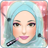 Hijab Make Up Salon Zeichen