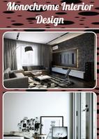 Design de interiores monocromático Cartaz