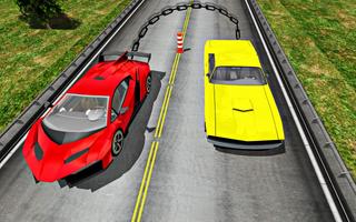 Chained Cars Traffic Racer Chain Break Stunt Game ảnh chụp màn hình 3