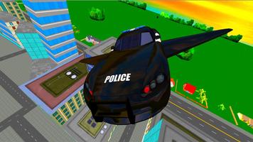 Fly Real Police Car Simulator Cartaz
