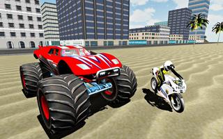 Truck vs Dirt Bikes Driving 3D ảnh chụp màn hình 1