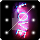 Neon Glitter Love Screen Lock APK