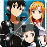 Anime Asuna  And Kirito In Love  Screen Lock icon