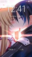 Poster Anime Asuna  And Kirito In Love  Screen Lock