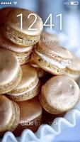 Beautiful Golden Macaroons Screen Lock poster