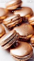 Beautiful Golden Macaroons Screen Lock تصوير الشاشة 1