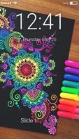 Beautiful Colorful Mandala Screen Lock Affiche