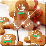 Christmas Colorful Gingerbread Cookies Screen Lock icône