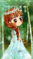 Chibi Cute Princess  Screen Lock 截圖 1