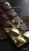 Glitter Golden Chocolate Screen Lock screenshot 1