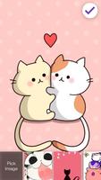 Kawaii Cute Kitten Screen Lock स्क्रीनशॉट 2