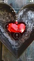 Love Heart Red Screen Lock ảnh chụp màn hình 1