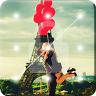 Romantic Love In Paris Screen Lock icono