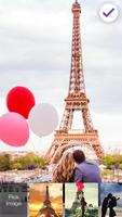 Romantic Love In Paris Screen Lock capture d'écran 2