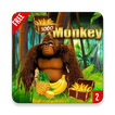 Monkey jungle running Banana