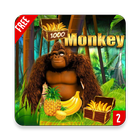 Monkey jungle running Banana icône