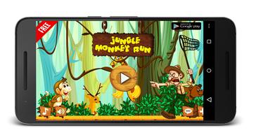 Monkey jungle running Banana screenshot 1