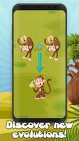 Monkey Clicker Evolution and Merge Game syot layar 1