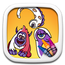 Monster Alphabet Coloring Book APK