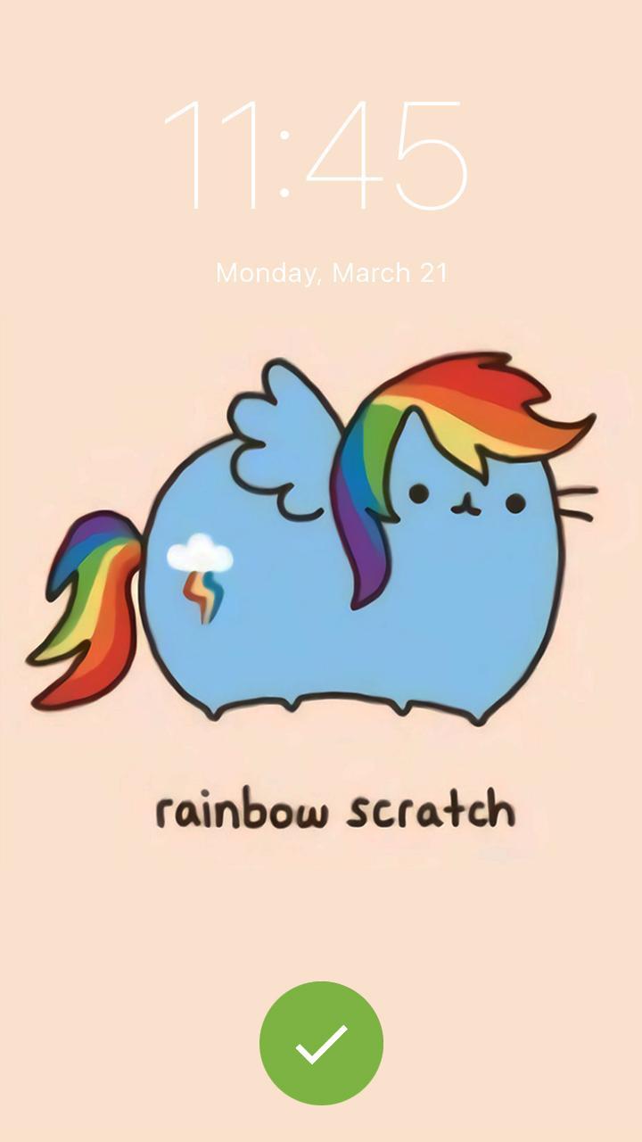 Mlp Pusheen Cat Kawaii Cute Wallpaper Lock App Pour Android Telechargez L Apk