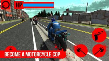 Moto Bike Police Ride PRO Affiche