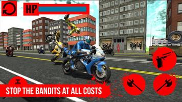 Moto Bike Police Ride PRO captura de pantalla 1