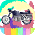 Motorcycle Speed Race Coloring icône