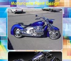 Motorrad Farbe Design Plakat