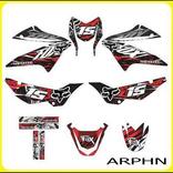 Design de adesivo de moto