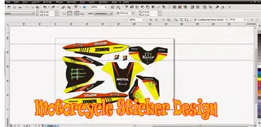 Diseño de la etiqueta engomada de la motocicleta