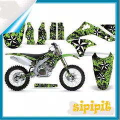 Motorrad-Aufkleber-Design APK Herunterladen