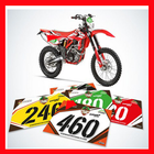 Motorcycle Sticker Design icône