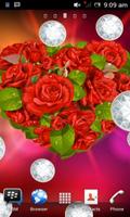 Love Rose Flower Heart LWP ภาพหน้าจอ 1