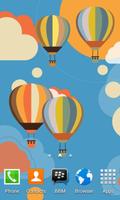 Happy Hot Air Balloon LWP Affiche