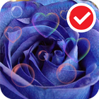 Blue Love Rose Flower LWP 圖標