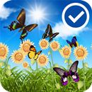 Cute Sunflower Butterfly LWP APK