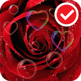 Red Rose Love Flower Free LWP icône