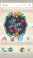 Romantic Love Rose Wallpaper Cartaz