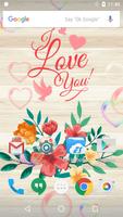 Romantic Love Rose Wallpaper تصوير الشاشة 2