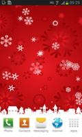 Red Snow Free Live Wallpaper Affiche