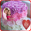 mother's day cake photo frame